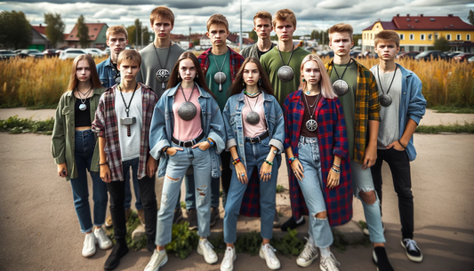 A group of teenager wearing Mjolnir Necklace