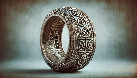 An artistic representation of a Viking ring