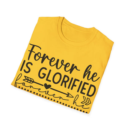 Per sempre è glorificato per sempre è sollevato in alto per sempre è risorto T-shirt tripla vichinga