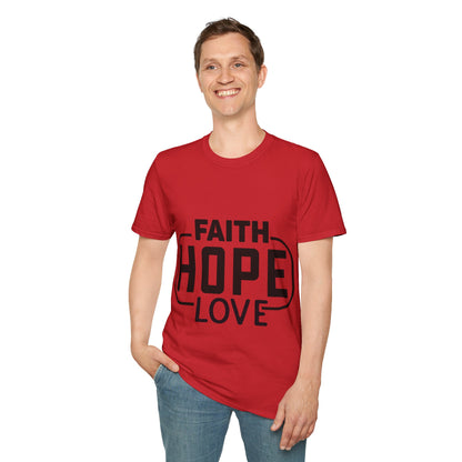 Faith Hope Love Trippel Viking T-skjorte