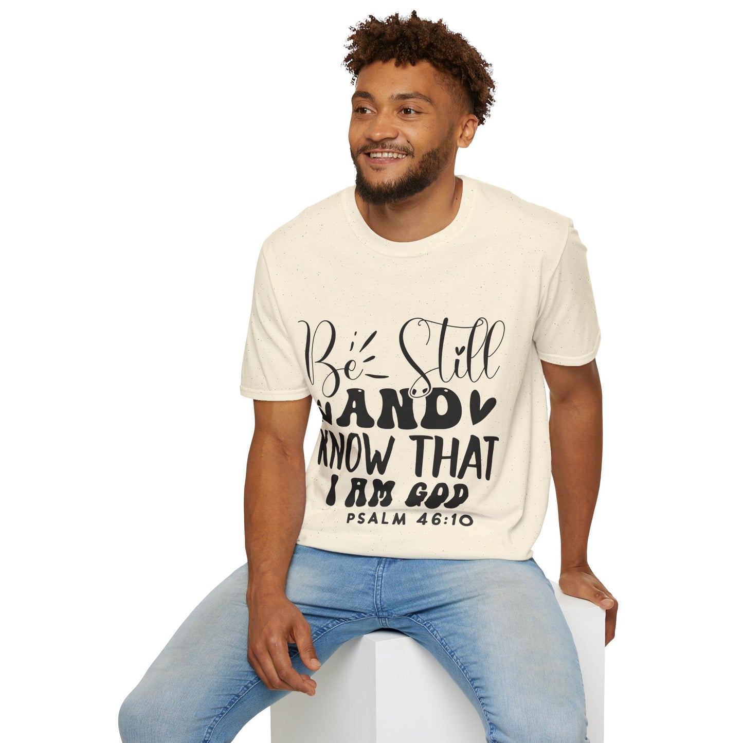 Be Still, And Know That I Am God Psaml 46:10 Triple Viking T-Shirt