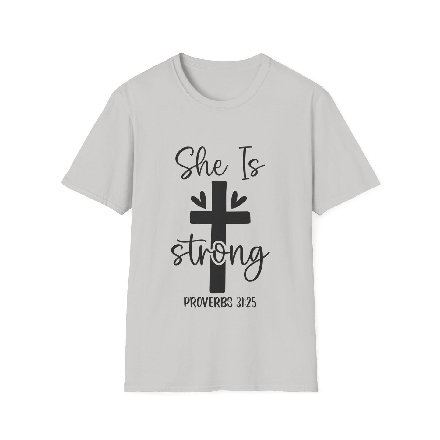 She Is Strong Ordsprogene 31:25 (3) Tredobbelt Viking T-shirt