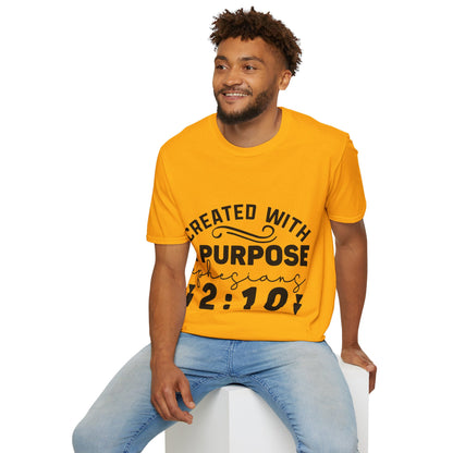 Créé avec un but Éphésiens 2:10 Triple Viking T-Shirt