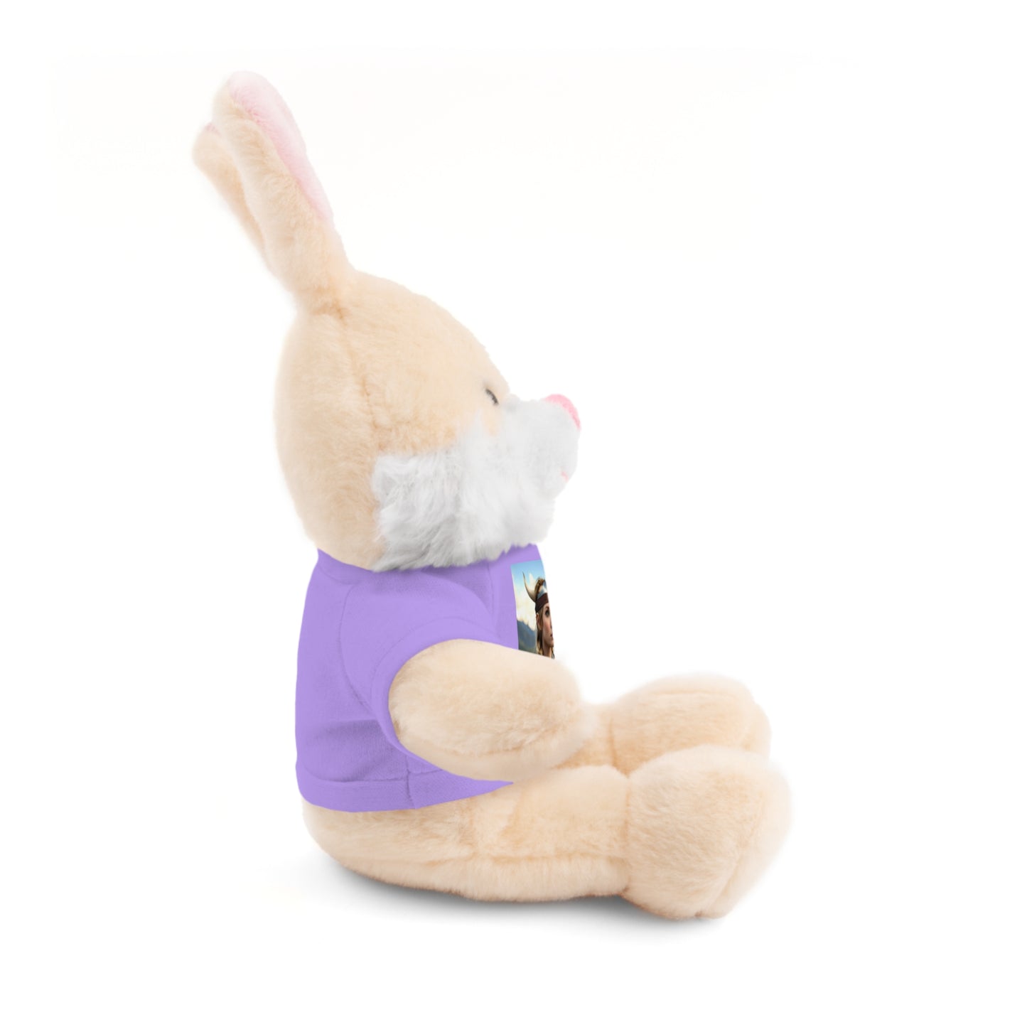 Animaux en peluche mignons de fille viking avec le tee