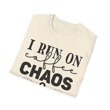 Rith mé Ar Chaos Caife agus Cuss Words Triple Viking T-Shirt