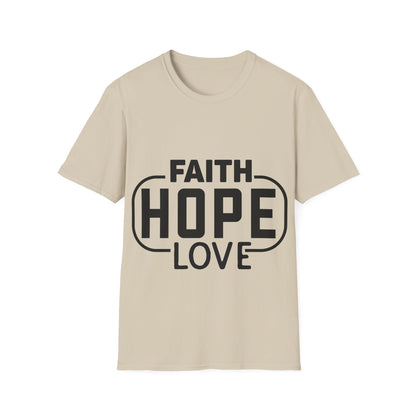 Faith Hope Love Trippel Viking T-skjorte