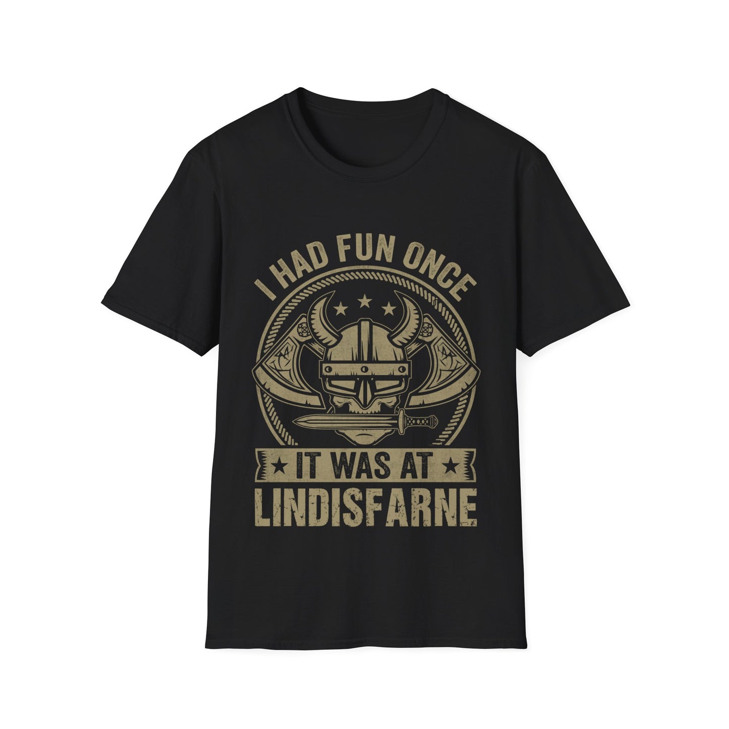 I Had Fun Once It Was At Lindisfarne Viking T-Shirt