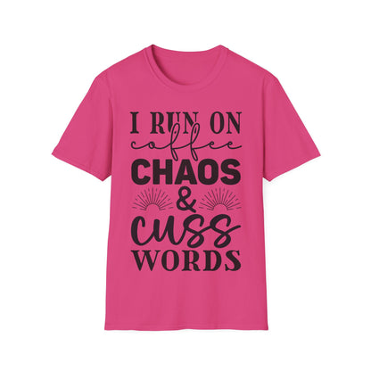 Rith mé Ar Chaos Caife agus Cuss Words Triple Viking T-Shirt