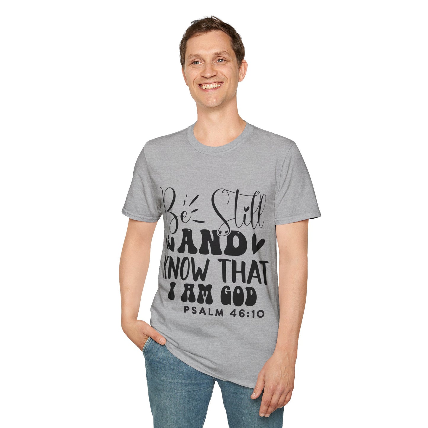 Be Still, And Know That I Am God Psaml 46:10 Triple Viking T-Shirt