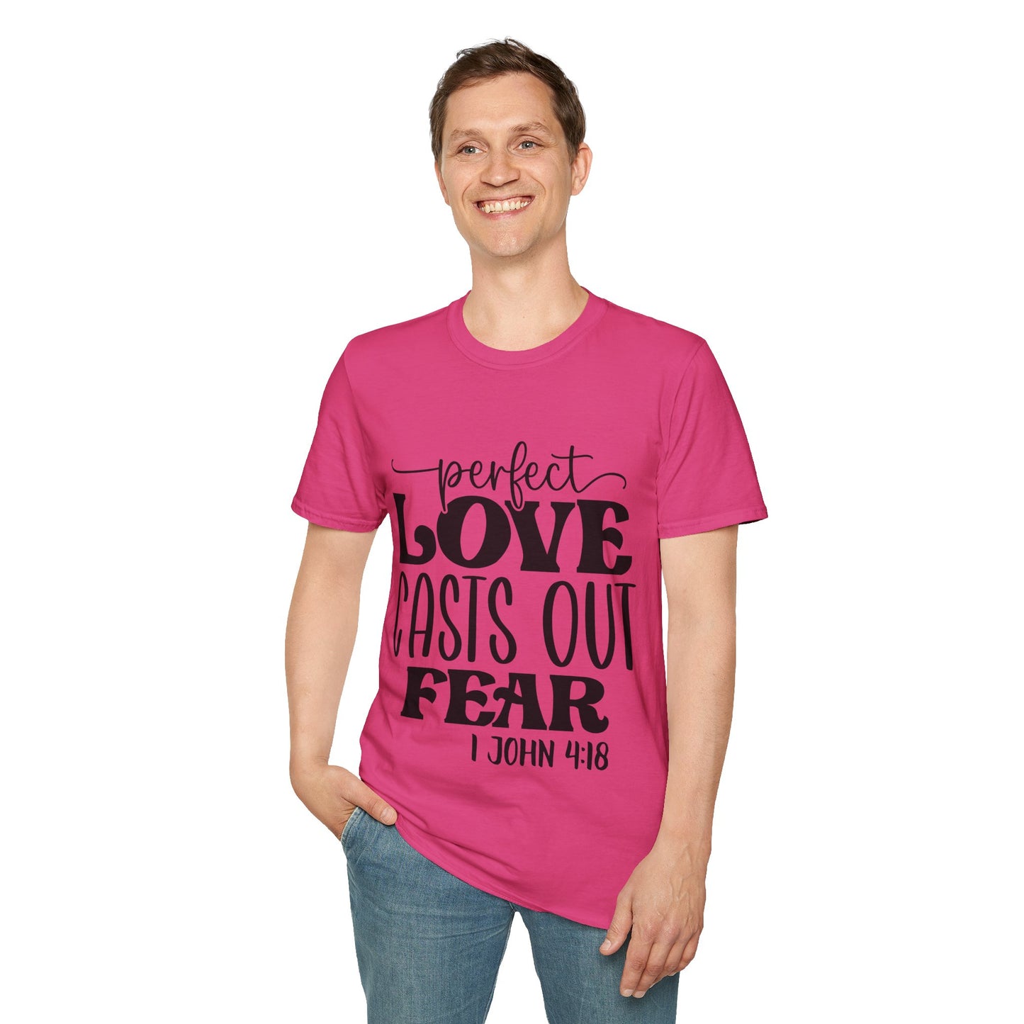 Perfect Love Casts Out Fear 1 John 4:18 Triple Viking T-Shirt