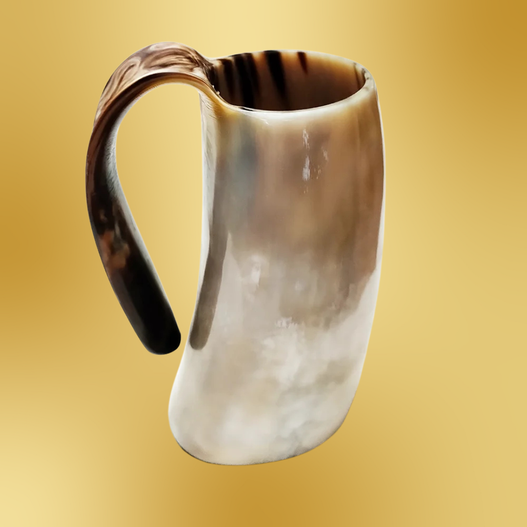 300-350 ml Natural Ox Horn Cup Drinking Horn Viking Muki