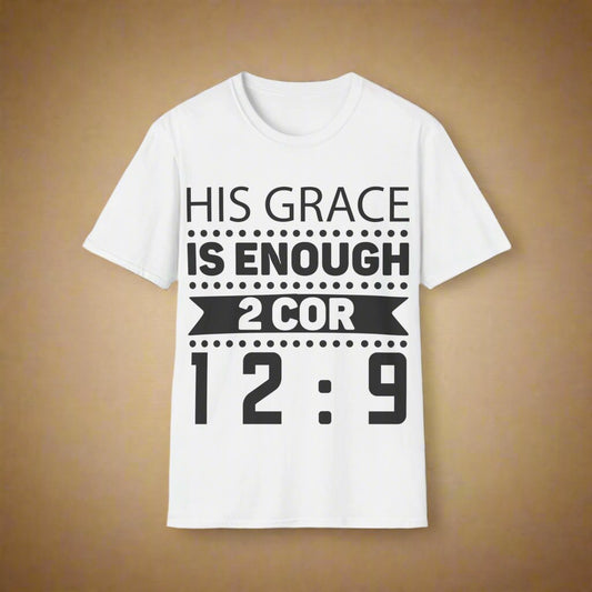 His Grace Is Enough 2 Cor 12:9 Triple Viking T-Shirt