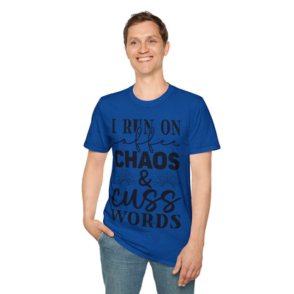 Rith mé Ar Chaos Caife agus Cuss Words Triple Viking T-Shirt