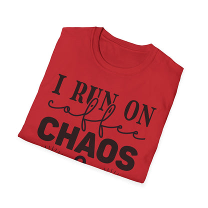 Rith mé Ar Chaos Caife agus Cuss Words Triple Viking T-Shirt