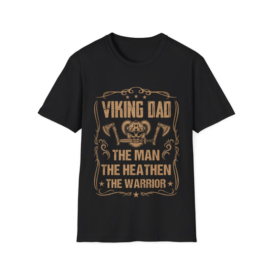 Wikinger-Vater, der Mann, der Heide, der Krieger-T-Shirt