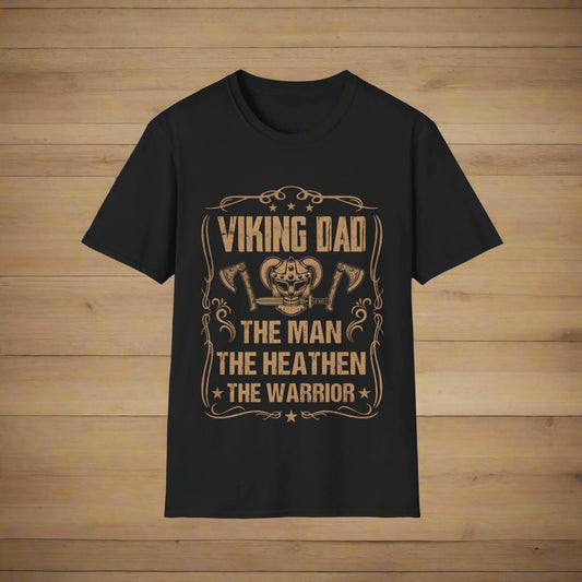 Majica s kratkimi rokavi Viking Dad The Man The Heathen The Warrior