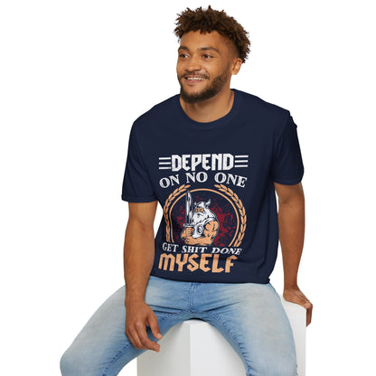 Afhankelijk van niemand krijg ik zelf shit gedaan Viking T-shirt