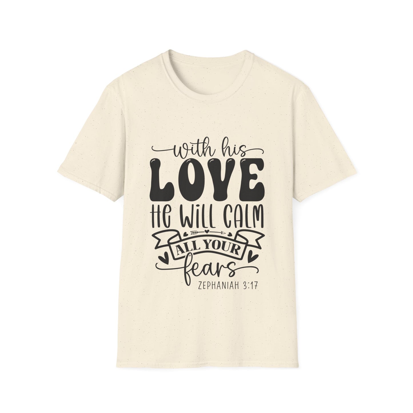 Avec son amour, il calmera toutes vos peurs Sophonie 3:17 (3) T-shirt Triple Viking