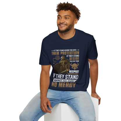 Če stojijo za vami, jih zaščitite, če stojijo poleg vas, dajte jim Respect Viking T-shirt