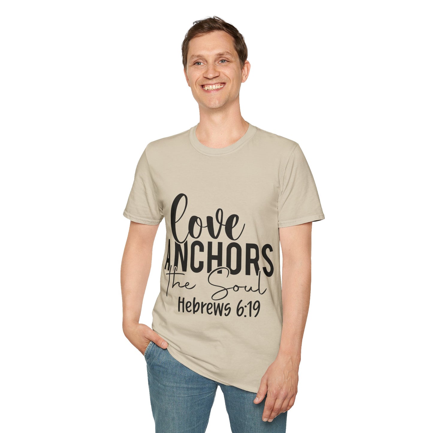 Love Anchors The Soul Hebrews 6:19 Triple Viking T-Shirt