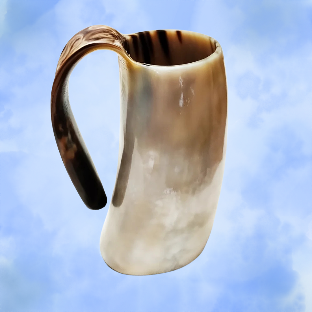 300-350 ml Natural Ox Horn Cup Drinking Horn Viking Muki