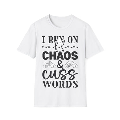 Rith mé Ar Chaos Caife agus Cuss Words Triple Viking T-Shirt