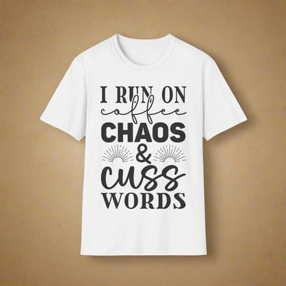 Rith mé Ar Chaos Caife agus Cuss Words Triple Viking T-Shirt