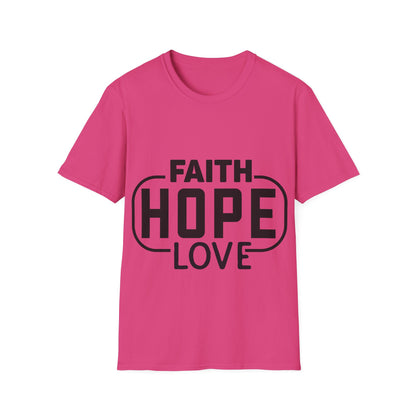 Faith Hope Love Trippel Viking T-skjorte