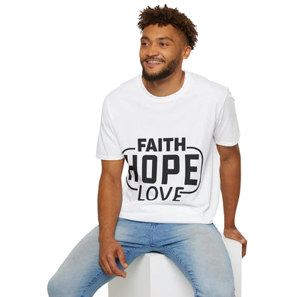 Faith Hope Love Trippel Viking T-skjorte