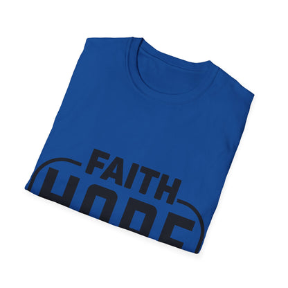 Faith Hope Love Trippel Viking T-skjorte