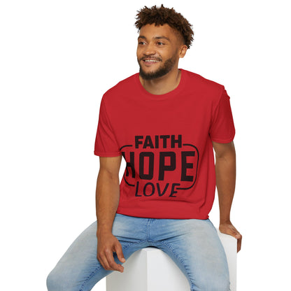 Faith Hope Love Trippel Viking T-skjorte