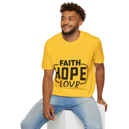 Faith Hope Love Trippel Viking T-skjorte