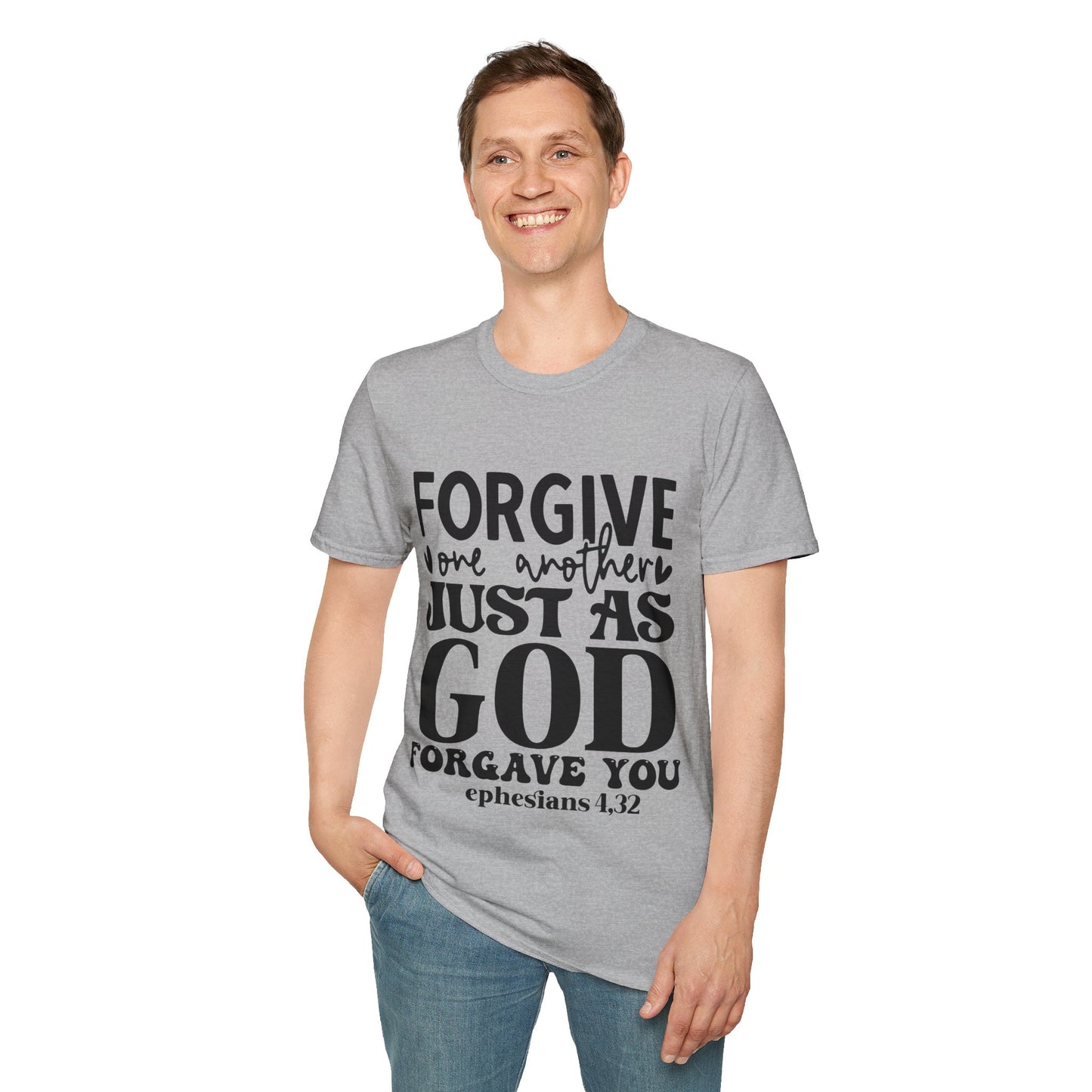 Forgive One Another Just As God Forgave You Ephesians Triple Viking T-Shirt