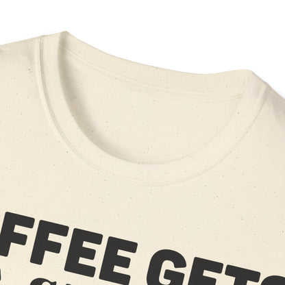 Il caffè mi fa iniziare Gesù mi fa andare avanti T-shirt tripla vichinga