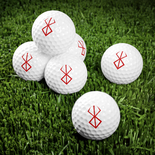 Balles de golf symbole Viking Berserk, 6 pièces