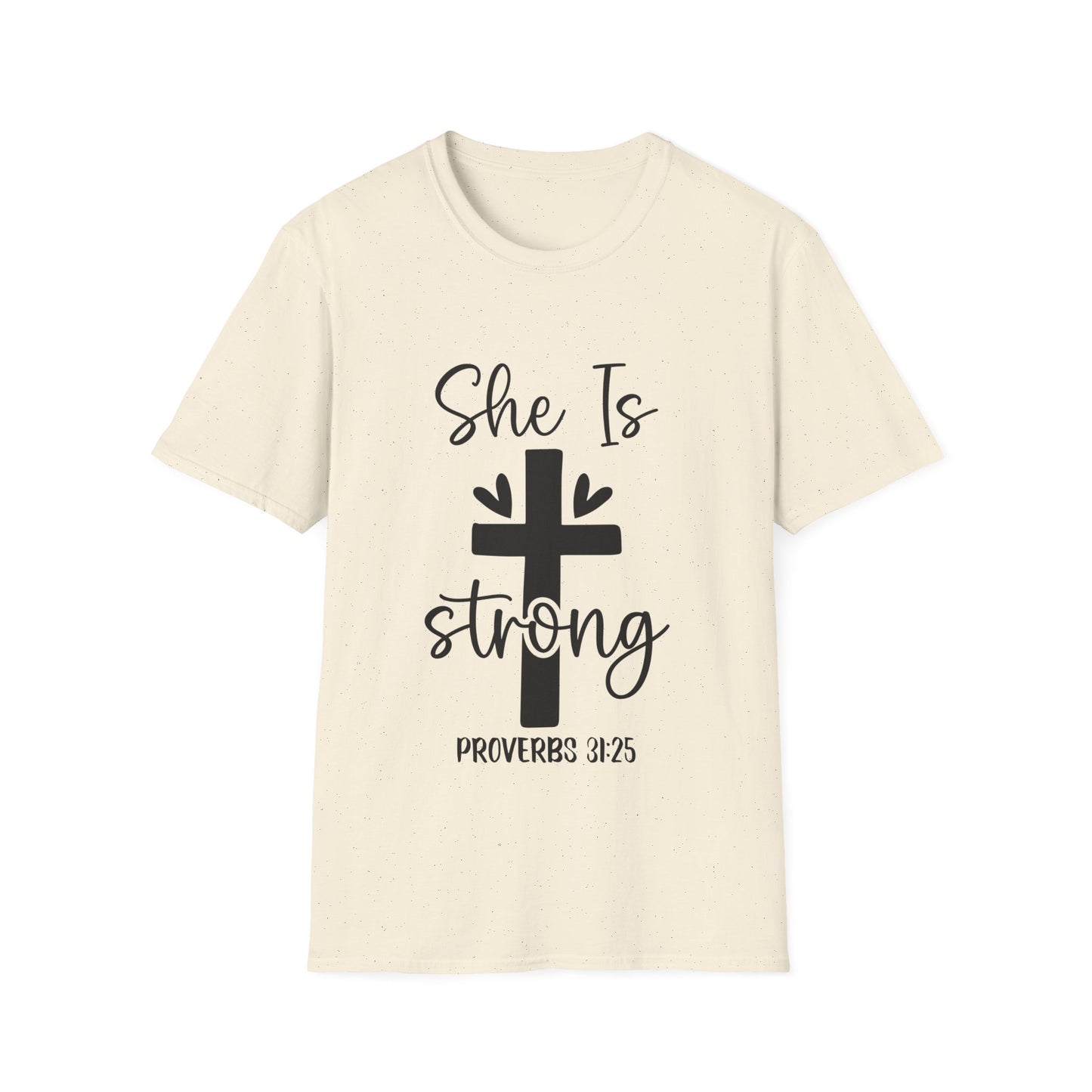 She Is Strong Ordsprogene 31:25 (3) Tredobbelt Viking T-shirt