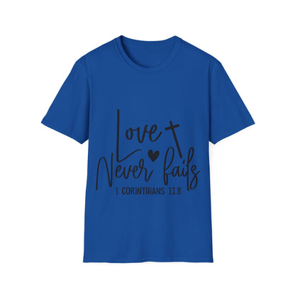 Love Never Fails 1 Corinthians 13.8 Trippel Viking T-skjorte