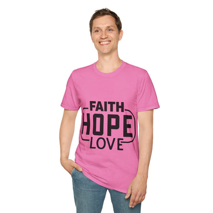 Faith Hope Love Trippel Viking T-skjorte