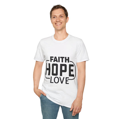 Faith Hope Love Trippel Viking T-skjorte