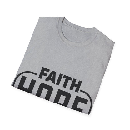 Faith Hope Love Trippel Viking T-skjorte