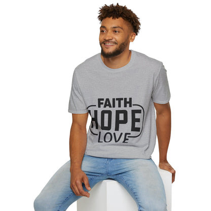 Faith Hope Love Trippel Viking T-skjorte