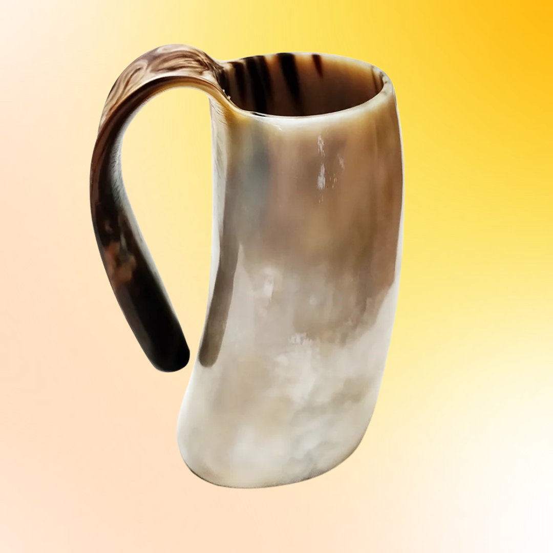 300-350 ml Natural Ox Horn Cup Drinking Horn Viking Muki