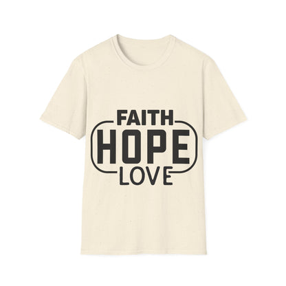 Faith Hope Love Trippel Viking T-skjorte