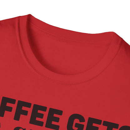 Il caffè mi fa iniziare Gesù mi fa andare avanti T-shirt tripla vichinga