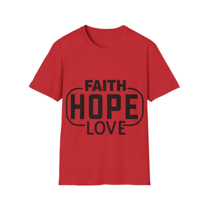 Faith Hope Love Trippel Viking T-skjorte