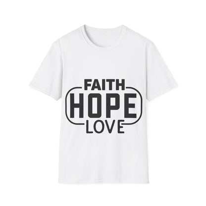 Faith Hope Love Trippel Viking T-skjorte