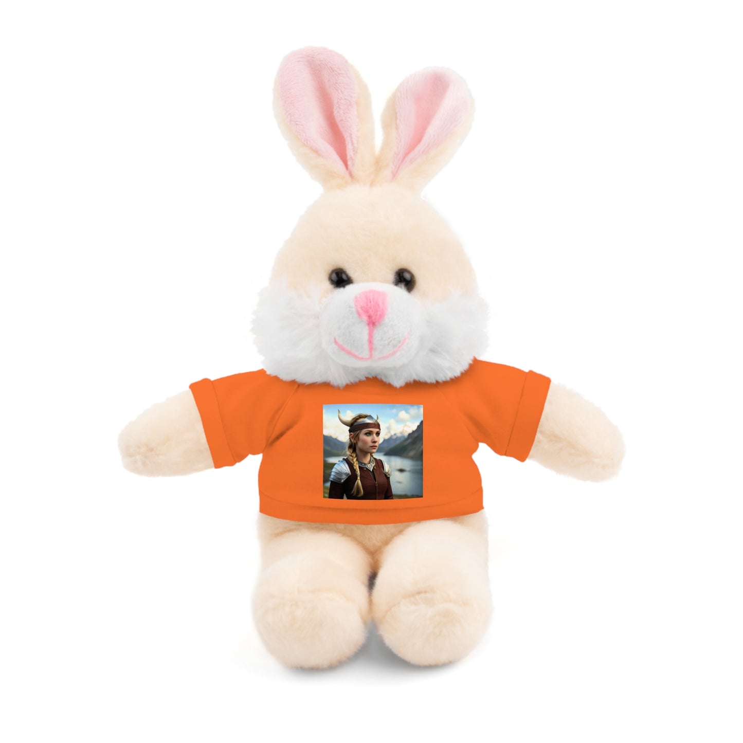 Animaux en peluche mignons de fille viking avec le tee