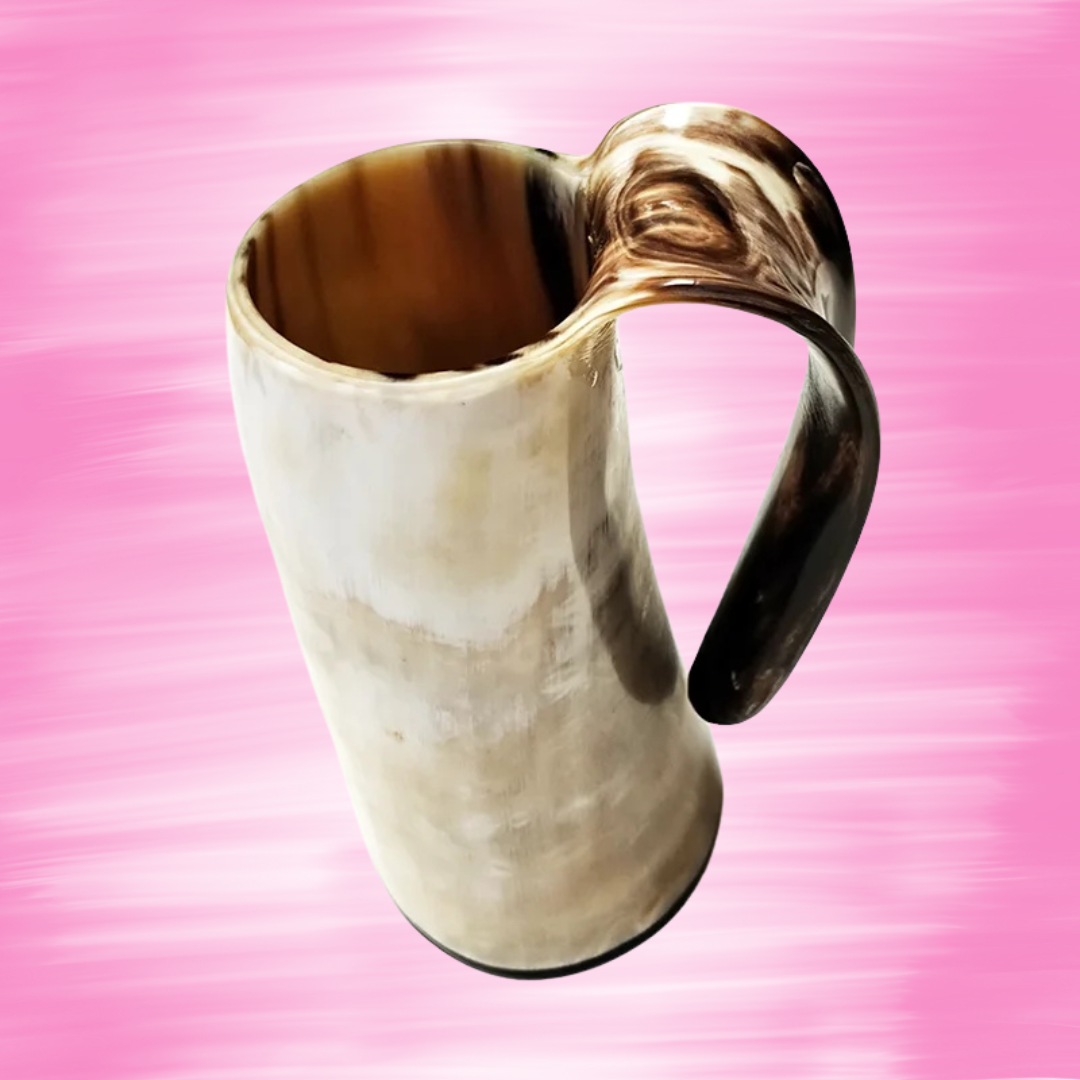 300-350 ml Natural Ox Horn Cup Drinking Horn Viking Muki