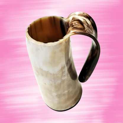 300-350 ml Natural Ox Horn Cup Drinking Horn Viking Muki