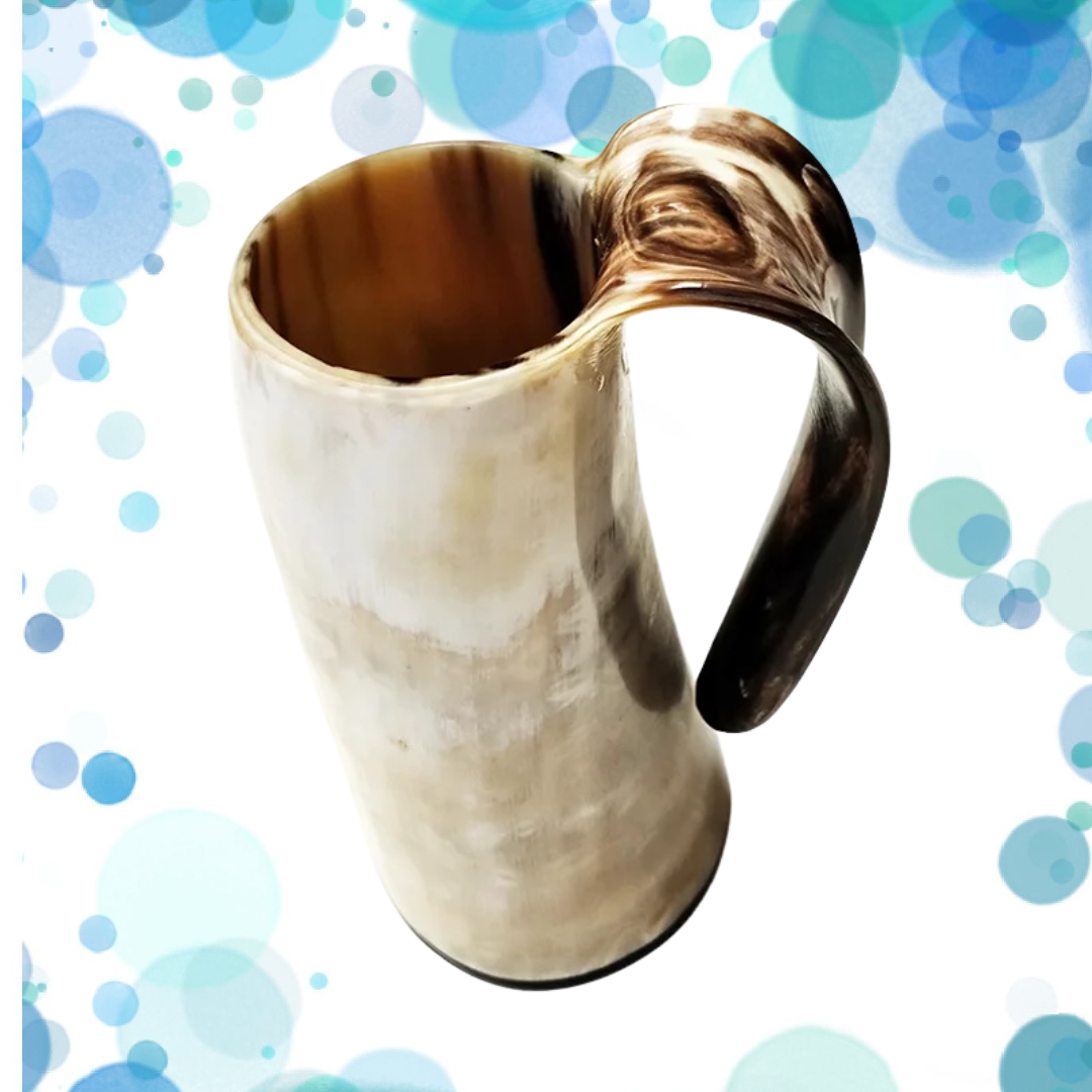 300-350 ml Natural Ox Horn Cup Drinking Horn Viking Muki